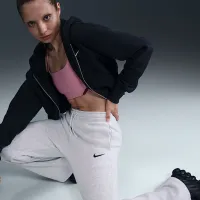 Nike Sportswear Phoenix Fleece женская С высокой Талией Wide-Leg Pants цвет коричневый