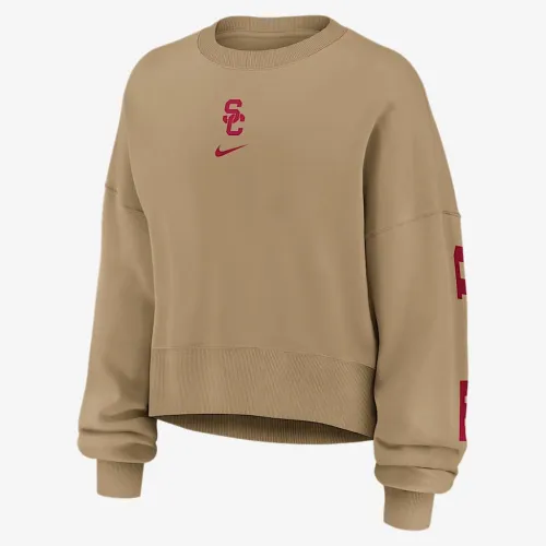 USC Phoenix 2-Hit женская Nike College Pullover Crew цвет коричневый
