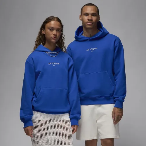 Nike Air Jordan Wordmark чоловічі Fleece Pullover Толстовка з капюшоном блакитний