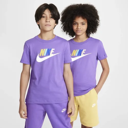 Nike Sportswear Big дитячі футболка колір фіолетовий