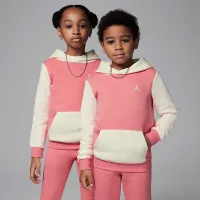 Nike Jordan MJ Brooklyn Fleece Little дитячі 2-Piece Pullover Толстовка з капюшоном комплект Pink