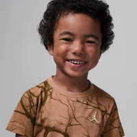 Nike Jordan Toddler Family Tree Printed футболка цвет коричневый