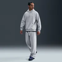 Nike Solo Swoosh чоловічі Fleece Open-Hem Pants колір сірий