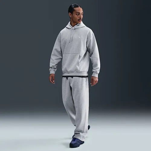 Nike Solo Swoosh чоловічі Fleece Open-Hem Pants колір сірий
