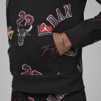 Nike Jordan MJ Essentials Big детские Printed Pullover Толстовка с капюшоном цвет черный
