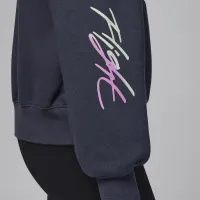 Nike Jordan Deloris Jordan Flowers Big дитячі Толстовка з капюшоном колір сірий