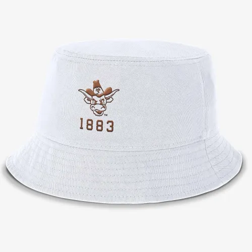 Texas Longhorns Legacy Apex мужские Nike College Bucket Hat цвет белый