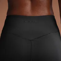 NikeSKIMS Matte женская С высокой Талией Slim Flaцвет красный лосины цвет черный
