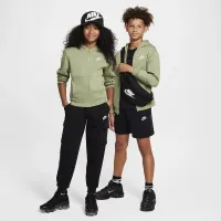 Nike Sportswear Club Fleece Big детские Full-Zip Толстовка с капюшоном цвет зеленый