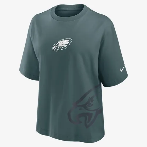 Philadelphia Eagles Boxy жіноча Nike NFL футболка колір зелений