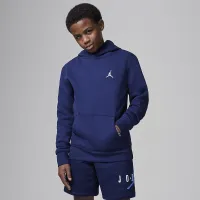 Nike Jordan MJ Brooklyn Big детские Fleece Pullover Толстовка с капюшоном синий