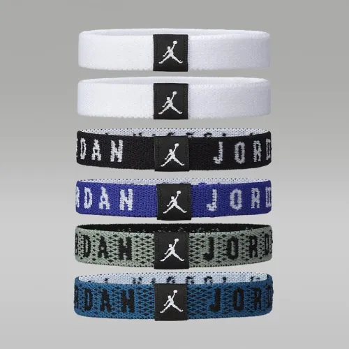Nike Jordan Hair Ties (6 Pack) цвет белый