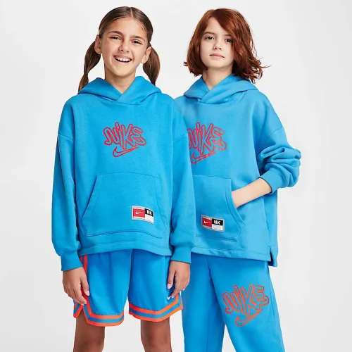 Nike Culture of баскетбольні Big дитячі Fleece Pullover баскетбольні Толстовка з капюшоном блакитний