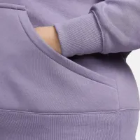 Nike Sportswear Phoenix Fleece женская оверсайз Pullover Толстовка с капюшоном (большие размеры) цвет фиолетовый