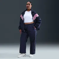 Nike Windrunner жіноча З високою талією Woven Open-Hem Pants (великі розміри) блакитний
