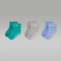 Nike Jordan Essentials Baby Ribbed Gripper носки (3 пары) цвет серый