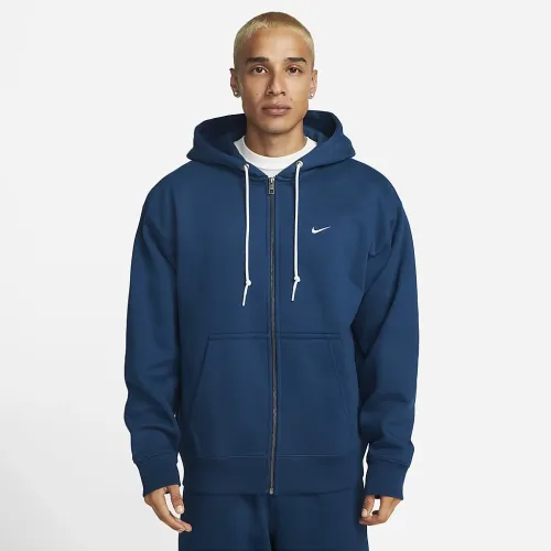 Nike Solo Swoosh чоловічі Full-Zip Толстовка з капюшоном блакитний