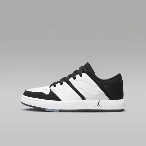 Nike Jordan Nu Retro 1 Low Big детские Кроссовки цвет белый