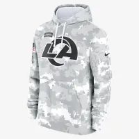 Los Angeles Rams Salute to Service Primary Edge Club чоловічі Nike NFL Pullover Толстовка з капюшоном колір білий