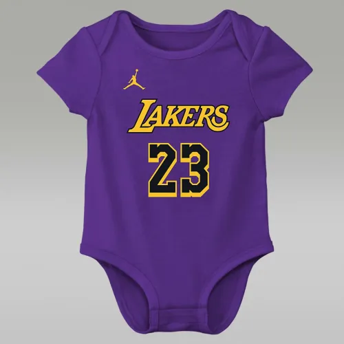 Nike LeBron James Los Angeles Lakers Baby Jordan NBA Bodysuit колір фіолетовий