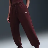 Nike Sportswear Phoenix Fleece жіноча З високою талією оверсайз Sweatpants колір червоний