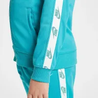 Nike Dri-FIT Little дитячі Logo Taping 2-Piece Full-Zip комплект колір зелений