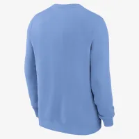 North Carolina Tar Heels Legacy Classic Arch Over Logo мужские Nike College Pullover Crew синий