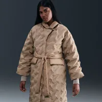 Nike Sportswear Swoosh Series женская Therma-FIT оверсайз Down Trench Coat цвет коричневый