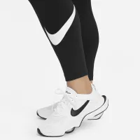 Nike Sportswear Essential женская Mid-Rise Swoosh Leggings (Plus Size) Black