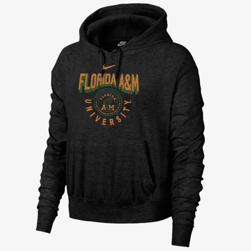 FAMU Gym Vintage женская Nike College Толстовка с капюшоном цвет черный