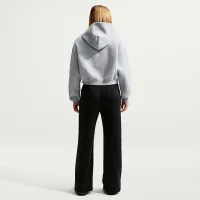 Nike Sportswear Phoenix Fleece жіноча оверсайз Cropped Henley Толстовка з капюшоном колір сірий