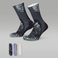 Nike Jordan Big дитячі MVP Rings Crew шкарпетки (3 пар) колір чорний