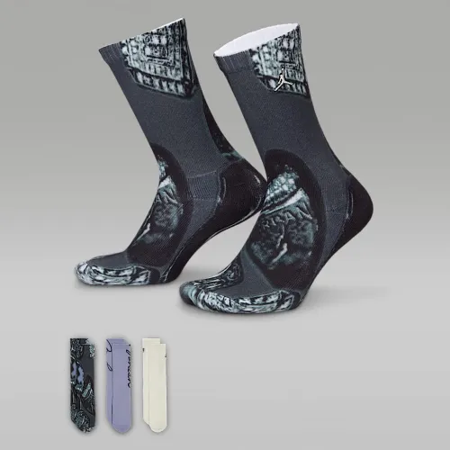 Nike Jordan Big детские MVP Rings Crew носки (3 пары) цвет черный