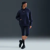 Nike Sportswear Phoenix Fleece женская оверсайз Pullover Толстовка с капюшоном синий