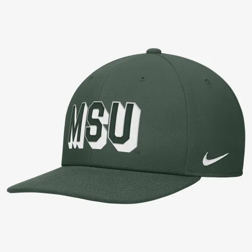 Michigan State Nike College Snapback Hat колір зелений