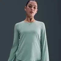 Nike One Classic женская Dri-FIT Long-Sleeve Top цвет зеленый