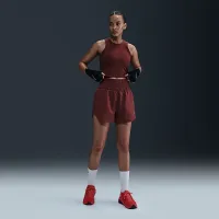 Nike One Fitted жіноча Dri-FIT Cropped Tank Top колір червоний