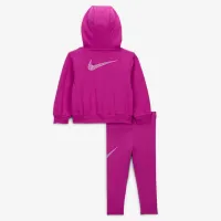 Nike Shine Baby (12-24M) Full-Zip Толстовка з капюшоном and лосіни комплект колір фіолетовий