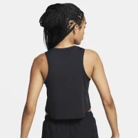 Nike One Classic жіноча Dri-FIT Cropped Tank Top колір чорний