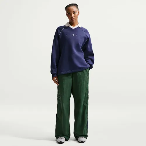 Nike Sportswear женская Loose С высокой Талией Parachute Pants цвет зеленый