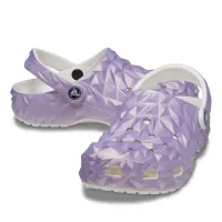 Шлёпанцы Crocs Classic Iridescent Geometric Clog 209841-100 - Фиолетовые
