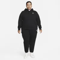 Nike Sportswear Club Fleece женская Pullover Толстовка с капюшоном (большие размеры) цвет черный