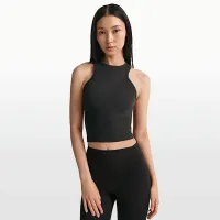 NikeSKIMS Ribbed Seamless женская Racerneck Tank Top цвет черный