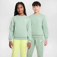 Nike Sportswear Club Fleece Big детские свитшот цвет зеленый