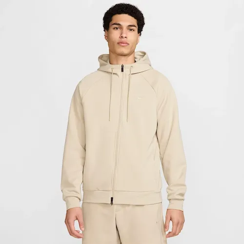 Nike Primary Fleece мужские Dri-FIT UV Full-Zip Performance Толстовка с капюшоном цвет коричневый