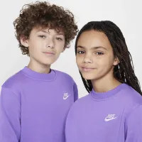 Nike Sportswear Club Fleece Big дитячі світшот колір фіолетовий