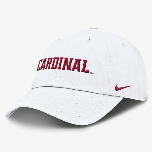 Stanford Cardinal Core Club Mascot Wordmark чоловічі Nike College Adjustable Hat колір білий
