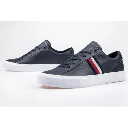 Tommy Hilfiger Signature Tape Leather Trainers FM0FM03397-DW5