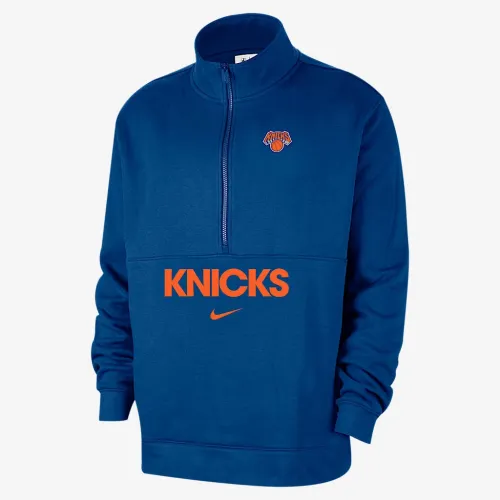 New York Knicks Club Courtside чоловічі Nike NBA 1/2-Zip Top блакитний