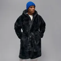 Nike Jordan Brooklyn чоловічі Faux Fur Robe колір сірий